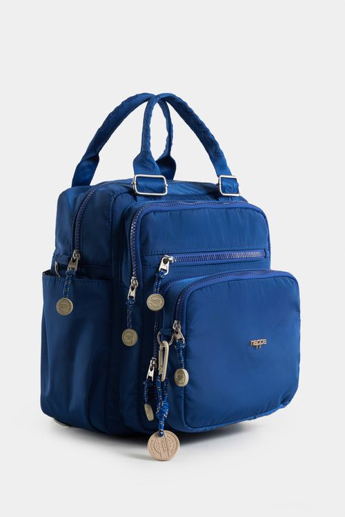 Morral Tiny davenport mediano en textil con bolsillo frontal removible