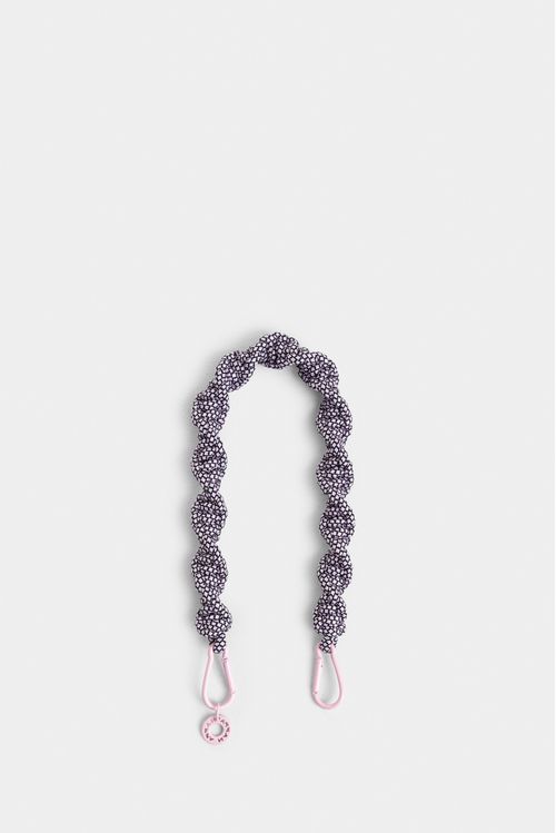 Llavero decorativo corto en colores pastel tipo cuerda casual