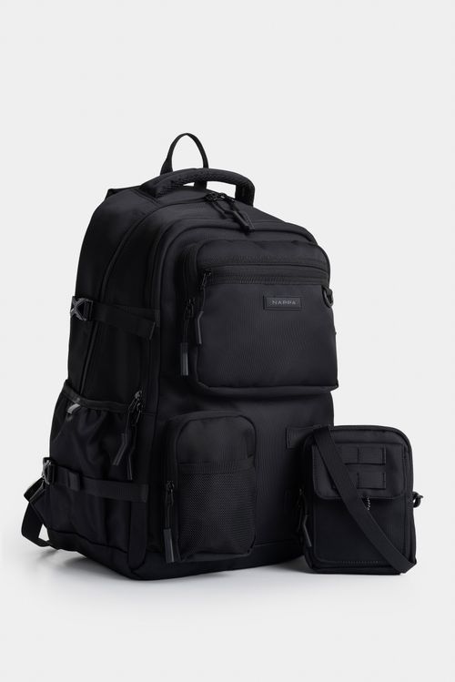 Bolso para hombre tipo tula morral en lona.
