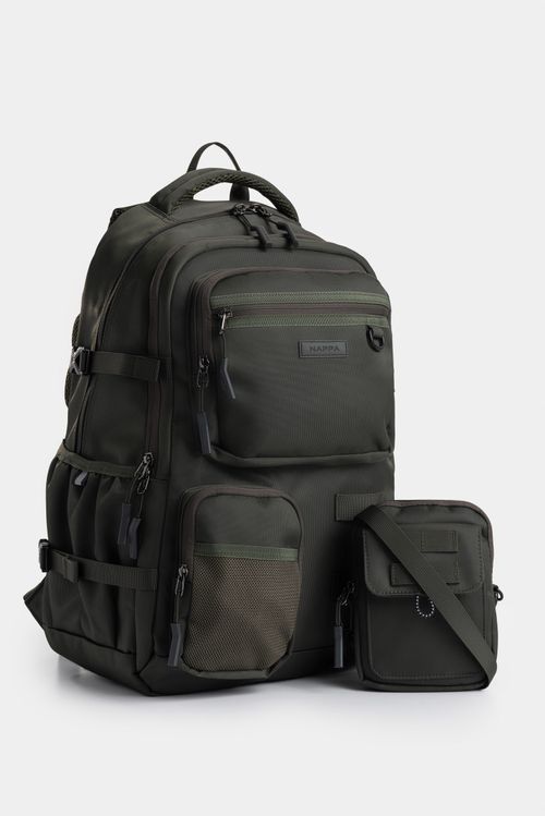 Bolso para hombre tipo tula morral en lona.